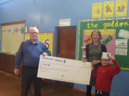 BIG cheque presentation to Autism Awareness!